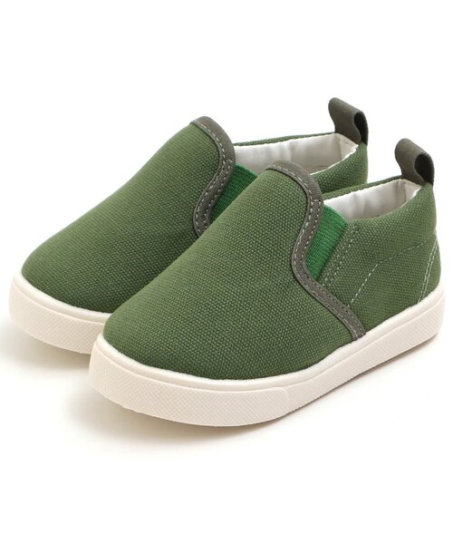 Ampersand（アンパサンド）の「/無地スリッポン（スリッポン・キッズ・キャメル/ブラック/ネイビー/カーキ/その他10/グレー/パープル・13/17/18/19/20/21/14/15 /16）」の4枚目の写真