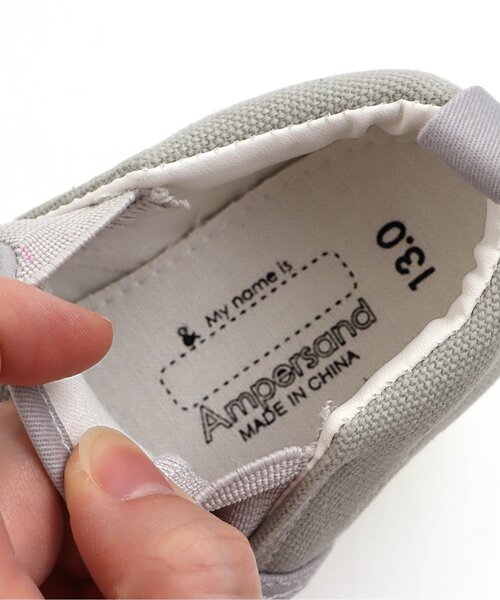 Ampersand（アンパサンド）の「/無地スリッポン（スリッポン・キッズ・キャメル/ブラック/ネイビー/カーキ/その他10/グレー/パープル・13/17/18/19/20/21/14/15 /16）」の11枚目の写真
