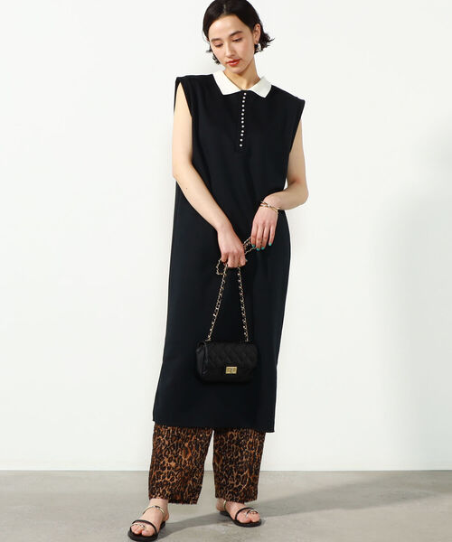 セール 2wayポロ衿ダンボールニットノースリーブワンピース ワンピース Rie Miller リエミラー のファッション通販 Zozotown