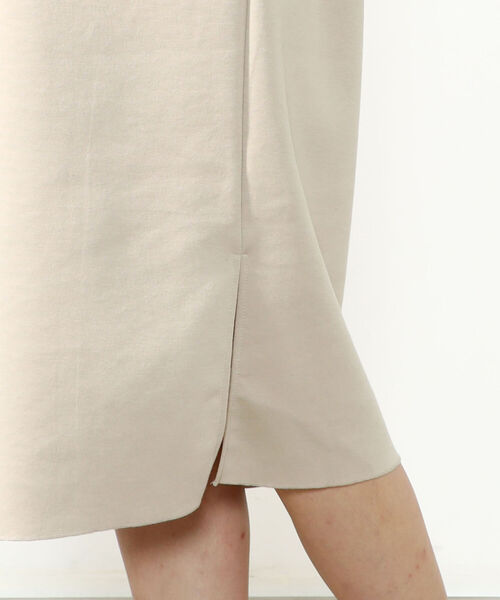 Rie Miller(リエミラー)の「2WAYポロ衿ダンボールニットノースリーブワンピース(ワンピース・レディース・ブラック/ベージュ・38)」の18枚目の写真