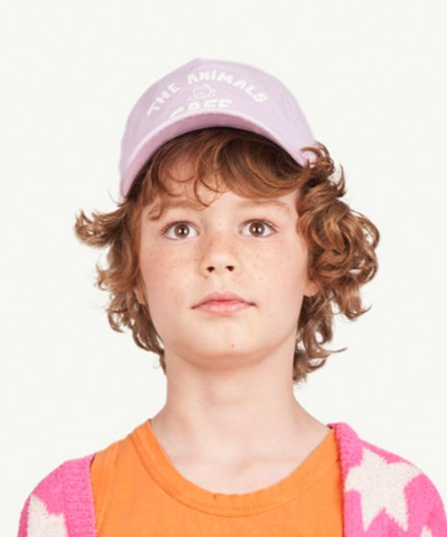 The animals observatory(ジ・アニマルズ・オブザーバトリー)の「The animals observatory / フロント ロゴプリント キャップ(キャップ・キッズ・ネイビー/ラベンダー・M/L)」の13枚目の写真