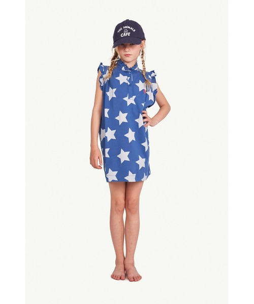 The animals observatory(ジ・アニマルズ・オブザーバトリー)の「The animals observatory / フロント ロゴプリント キャップ(キャップ・キッズ・ネイビー/ラベンダー・M/L)」の5枚目の写真