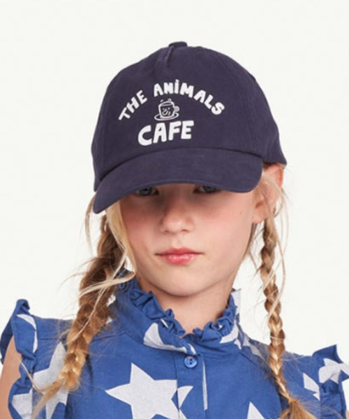 The animals observatory(ジ・アニマルズ・オブザーバトリー)の「The animals observatory / フロント ロゴプリント キャップ(キャップ・キッズ・ネイビー/ラベンダー・M/L)」の6枚目の写真