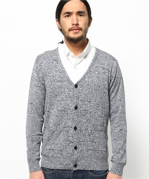 WEGO（ウィゴー）の「WEGO/引き揃えカーディガン（カーディガン/ボレロ・メンズ・ネイビー/レッド・MEDIUM/LARGE）」の3枚目の写真