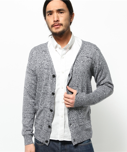 WEGO（ウィゴー）の「WEGO/引き揃えカーディガン（カーディガン/ボレロ・メンズ・ネイビー/レッド・MEDIUM/LARGE）」の6枚目の写真