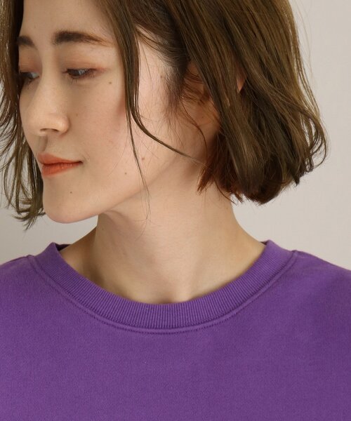 THE SHOP TK （ザ ショップ ティーケー ）の「◆バイオカラーウラケプルオーバー（スウェット・レディース・チャコールグレー/イエロー系その他/ホワイト系/パープル系・12/13）」の5枚目の写真