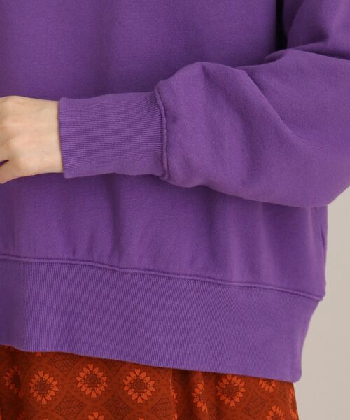 THE SHOP TK （ザ ショップ ティーケー ）の「◆バイオカラーウラケプルオーバー（スウェット・レディース・チャコールグレー/イエロー系その他/ホワイト系/パープル系・12/13）」の14枚目の写真