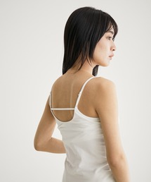 SALON adam et rope' | 【TRUE COTTON】カップ付きバックデザインキャミソール(キャミソール)