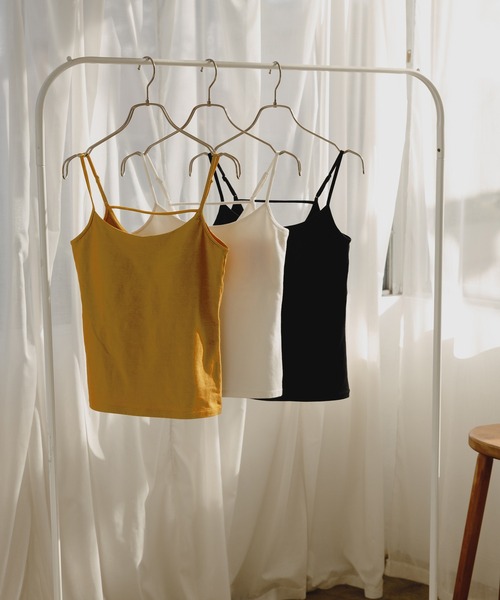 SALON adam et rope'(サロン アダム エ ロペ)の「【TRUE COTTON】カップ付きバックデザインキャミソール(キャミソール・レディース・ブラック/ホワイト/ベージュ・FREE)」の20枚目の写真