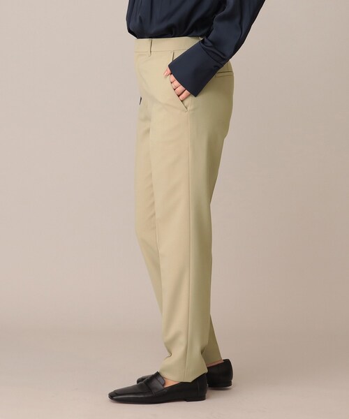 UNTITLED（アンタイトル）の「◆カロスウーステッド テーパードパンツ【マシンウォッシャブル】（その他パンツ・レディース・ベージュ/ブラック・44/04/03/42/02/01/00/48）」の5枚目の写真