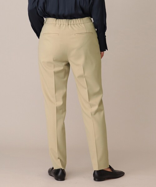 UNTITLED（アンタイトル）の「◆カロスウーステッド テーパードパンツ【マシンウォッシャブル】（その他パンツ・レディース・ベージュ/ブラック・44/04/03/42/02/01/00/48）」の6枚目の写真