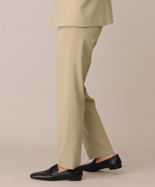 UNTITLED（アンタイトル）の「◆カロスウーステッド テーパードパンツ【マシンウォッシャブル】（その他パンツ・レディース・ベージュ/ブラック・44/04/03/42/02/01/00/48）」の10枚目の写真