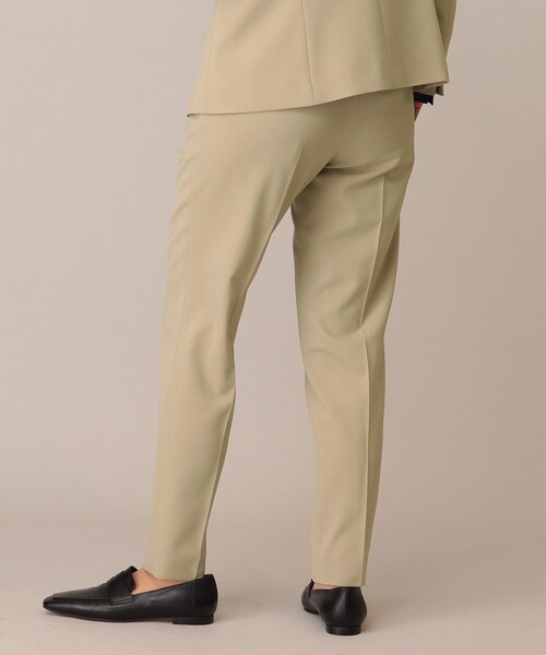 UNTITLED（アンタイトル）の「◆カロスウーステッド テーパードパンツ【マシンウォッシャブル】（その他パンツ・レディース・ベージュ/ブラック・44/04/03/42/02/01/00/48）」の11枚目の写真