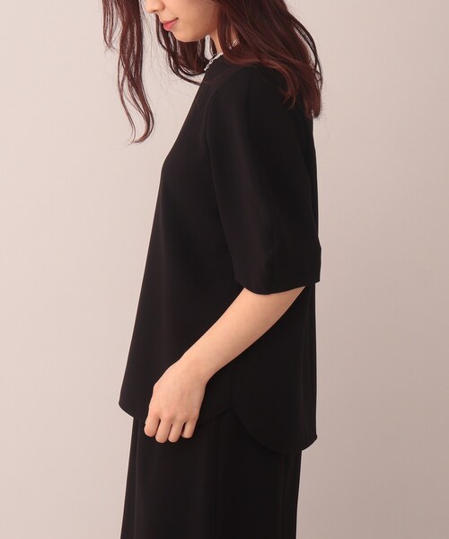 UNTITLED（アンタイトル）の「◆【美人百花掲載】デザイン袖 Tブラウス＜SETUP／洗える＞（シャツ/ブラウス・レディース・ブラック/オフホワイト/グレー系その他・02/03/01/00/04/48/44）」の20枚目の写真