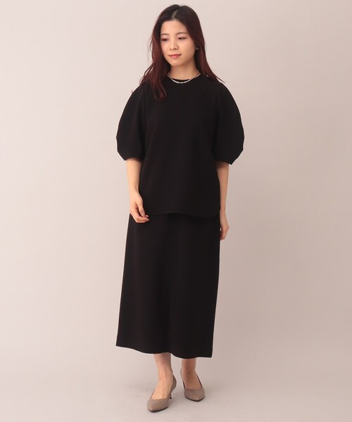 【未使用タグ付き】アンタイトル 美人百花掲載　デザイン袖 Tブラウス　洗える UNTITLED（アンタイトル）の「◇【美人百花掲載】デザイン袖 T
