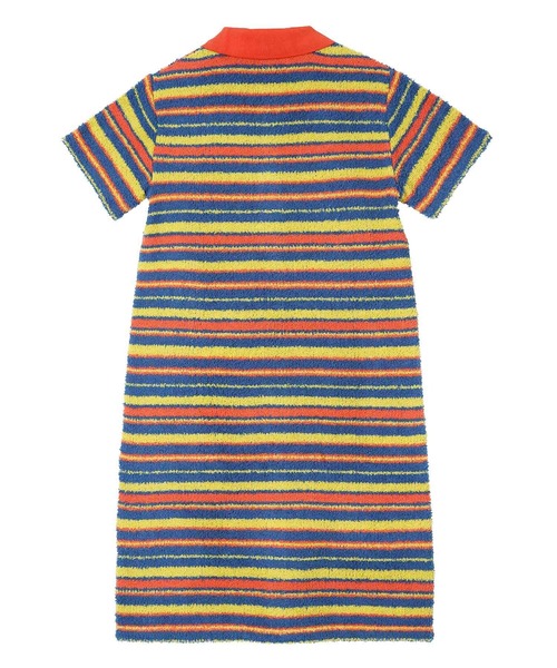 X-girl(エックスガール)の「STRIPED TERRY CLOTH S/S DRESS(ワンピース・レディース・ホワイト/オレンジ/グリーン・S/M)」の10枚目の写真