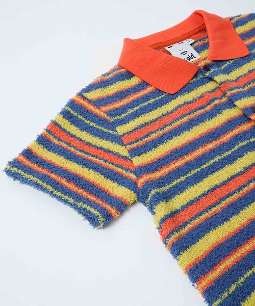 X-girl(エックスガール)の「STRIPED TERRY CLOTH S/S DRESS(ワンピース・レディース・ホワイト/オレンジ/グリーン・S/M)」の14枚目の写真