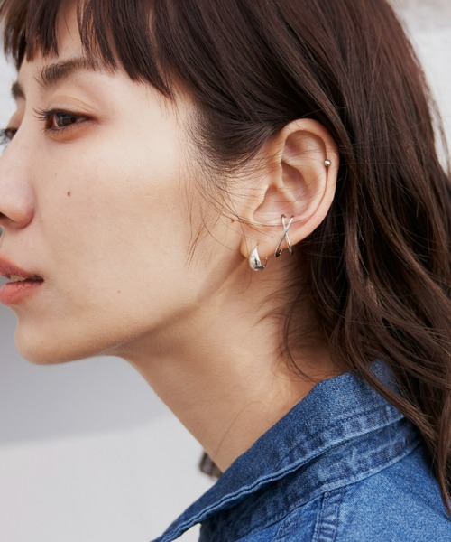 Auntie Rosa Holiday（アンティローザホリデー）の「クロスプチイヤカフ（イヤーカフ・レディース・シルバー/ゴールド・FREE）」の9枚目の写真