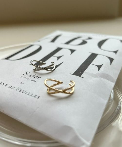 Auntie Rosa Holiday（アンティローザホリデー）の「クロスプチイヤカフ（イヤーカフ・レディース・シルバー/ゴールド・FREE）」の8枚目の写真