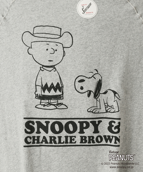【PEANUTS / ピーナッツ】別注 HALF SLEEVE スウェット PEANUTS / ピーナッツ】別注 HALF SLEEVE スウェット（Tシャツ