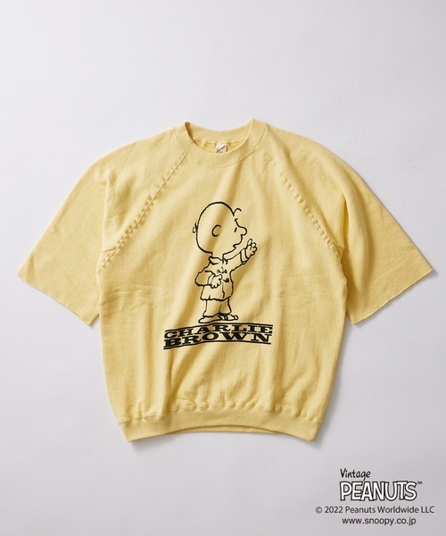 ◆【PEANUTS/ピーナッツ】別注HALFSLEEVEスウェット