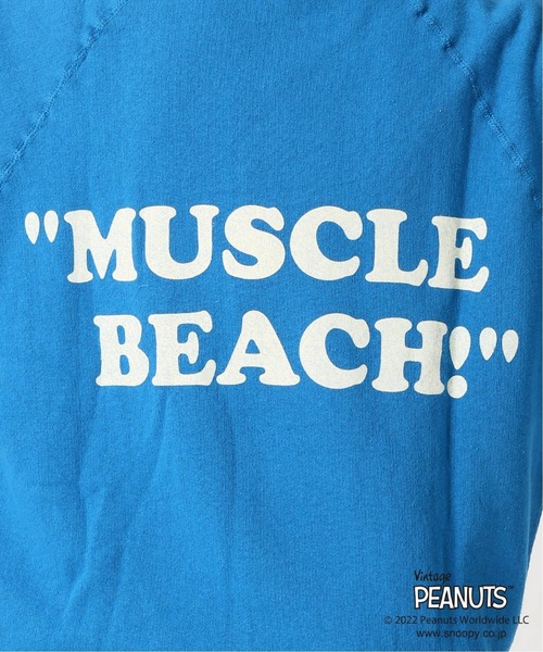 ◆【PEANUTS/ピーナッツ】別注HALFSLEEVEスウェット