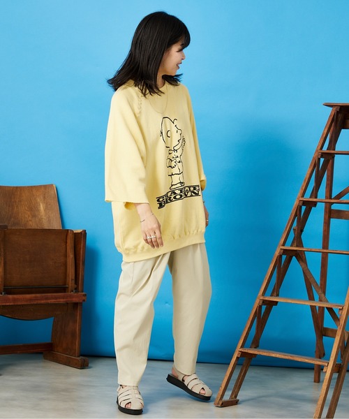 ◆【PEANUTS/ピーナッツ】別注HALFSLEEVEスウェット