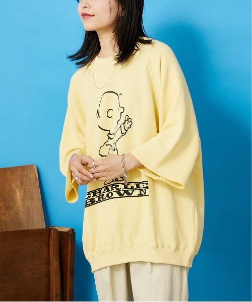 ◆【PEANUTS/ピーナッツ】別注HALFSLEEVEスウェット