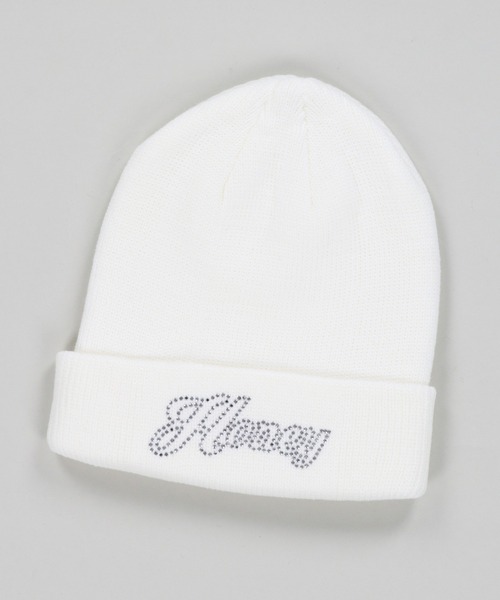 SPINNS(スピンズ)の「HONEYロゴ ニットキャップ(ニットキャップ/ビーニー・レディース・ホワイト/ブラック・ONESIZE)」の19枚目の写真