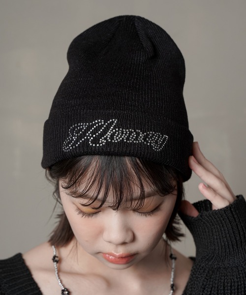 SPINNS(スピンズ)の「HONEYロゴ ニットキャップ(ニットキャップ/ビーニー・レディース・ホワイト/ブラック・ONESIZE)」の11枚目の写真