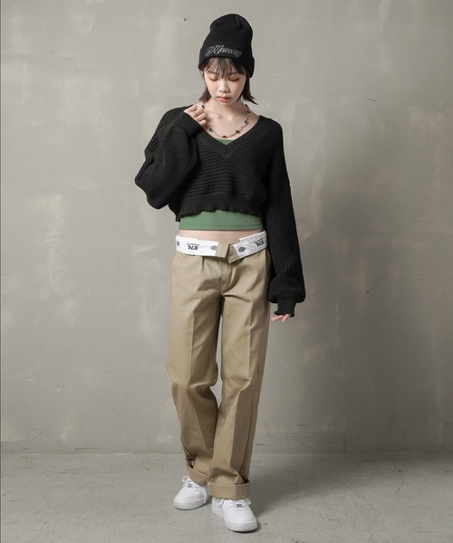 SPINNS(スピンズ)の「HONEYロゴ ニットキャップ(ニットキャップ/ビーニー・レディース・ホワイト/ブラック・ONESIZE)」の12枚目の写真