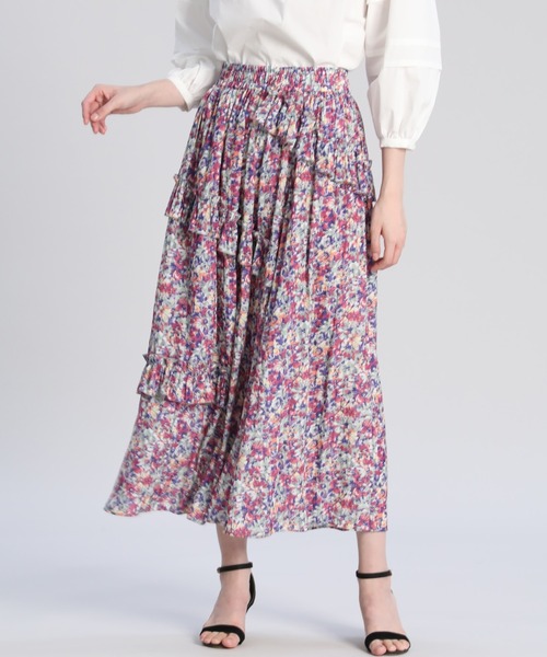 Maglie Par Ef De カラフルフラワースカート スカート Maglie Par Ef De マーリエパーエフデ のファッション通販 Zozotown