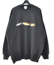 【ヴィンテージ古着】GUY TTARVEY 刺繍 クルーネックスウェット