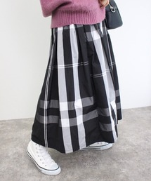 MLI'A | タックギャザーBIGチェックスカート(スカート)