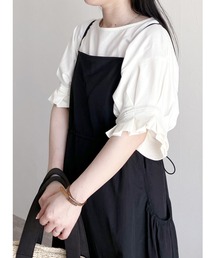 reca | タック入り半袖カットソー(Tシャツ/カットソー)