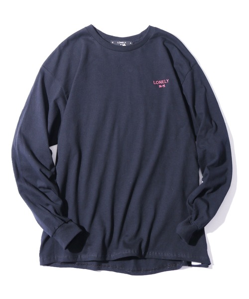 LONELY/論理（ロンリー）の「LONELY(論理)/ロンリー UZUKU YOKUBOU LONG SLEEVE 刺繍 長袖Tシャツ ロゴロンT（Tシャツ/カットソー・メンズ・ホワイト/パープル/ブラック・L/XL/XXL）」の18枚目の写真
