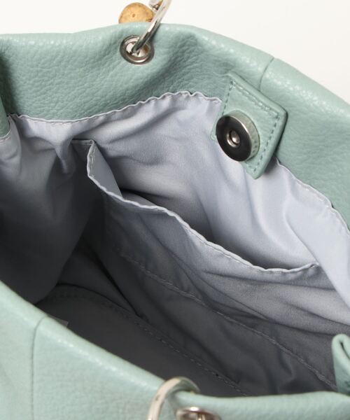 Green Parks(グリーンパークス)の「・バンブーハンドルラウンドバッグ(トートバッグ・レディース・グレー/グリーン/アイボリー/グレイッシュベージュ・FREE)」の18枚目の写真