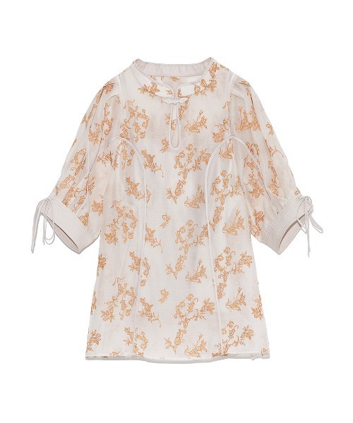 LILY BROWN（リリーブラウン）の「刺繍チャイナトップス（シャツ/ブラウス・レディース・ブラック/ネイビー/ブラウン/オレンジ・FREE）」の22枚目の写真