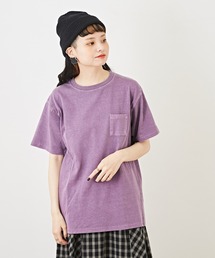 CUBE SUGAR（キューブシュガー）の「WEB限定天竺カットソーピグメントポケット付きTシャツ（Tシャツ/カットソー）」