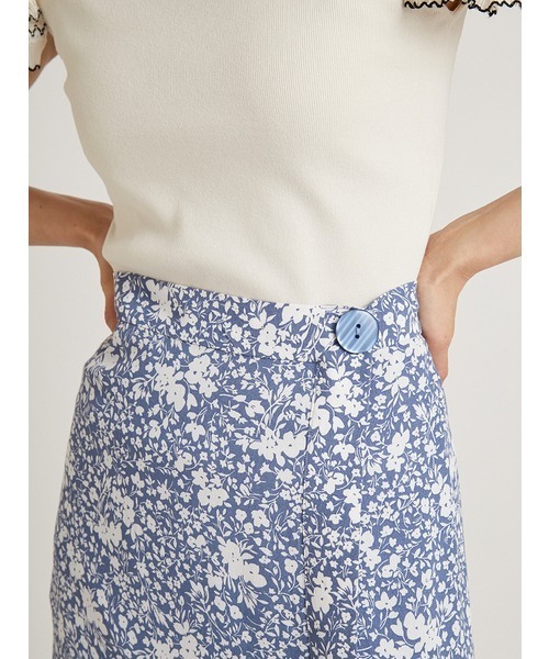 SNIDEL（スナイデル）の「プリントマーメイドスリットスカート（スカート・レディース・ブルー/ブラック/レッド・1/0）」の10枚目の写真