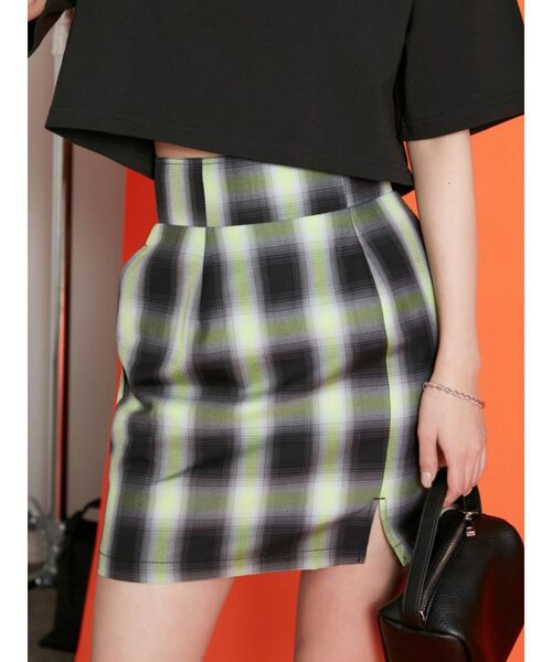 EMODA（エモダ）の「ハイウエストスリットスカート（スカート・レディース・ブラック/グレー/ブルー/その他・SMALL/MEDIUM）」の4枚目の写真