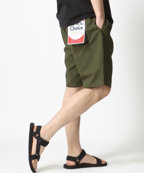 Lazar(ラザル)の「Chef's shorts/ワイドシルエット シェフショーツ/ショートパンツ/ハーフパンツ/イージーパンツ/ワークパンツ/カラーパンツ(チノパンツ・メンズ・チャコールグレー/ブラック/ベージュ/ネイビー/オフホワイト/オリーブ・M/L/XL)」の5枚目の写真