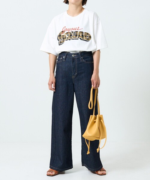 FREAK'S STORE（フリークスストア）の「チェックワッペン刺繍Ｔシャツ（Tシャツ/カットソー・レディース・ライトグレー/ブラック/オフホワイト・ﾌﾘ-）」の9枚目の写真