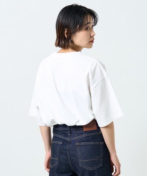 FREAK'S STORE（フリークスストア）の「チェックワッペン刺繍Ｔシャツ（Tシャツ/カットソー・レディース・ライトグレー/ブラック/オフホワイト・ﾌﾘ-）」の12枚目の写真