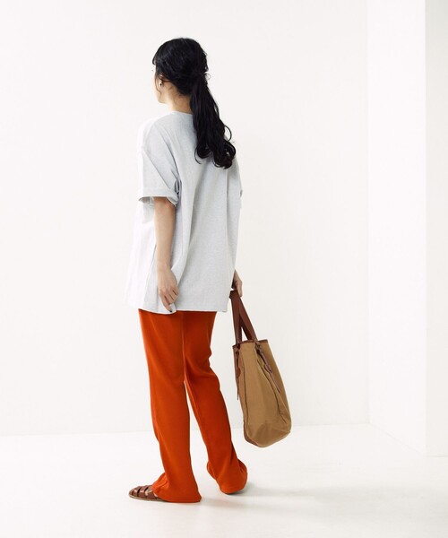 FREAK'S STORE（フリークスストア）の「チェックワッペン刺繍Ｔシャツ（Tシャツ/カットソー・レディース・ライトグレー/ブラック/オフホワイト・ﾌﾘ-）」の16枚目の写真