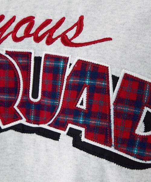 FREAK'S STORE（フリークスストア）の「チェックワッペン刺繍Ｔシャツ（Tシャツ/カットソー・レディース・ライトグレー/ブラック/オフホワイト・ﾌﾘ-）」の19枚目の写真