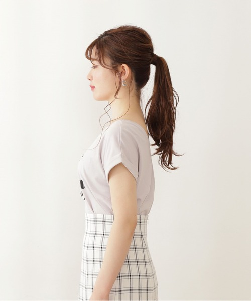 PROPORTION BODY DRESSING(プロポーションボディドレッシング)の「<E>ロゴT / 1212267500(Tシャツ/カットソー・レディース・ダークネイビー/ホワイト系その他/グレー系その他・FREE)」の21枚目の写真