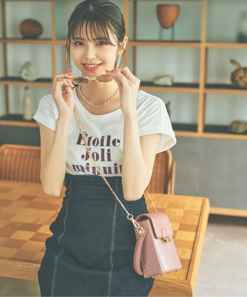 PROPORTION BODY DRESSING(プロポーションボディドレッシング)の「<E>ロゴT / 1212267500(Tシャツ/カットソー・レディース・ダークネイビー/ホワイト系その他/グレー系その他・FREE)」の4枚目の写真