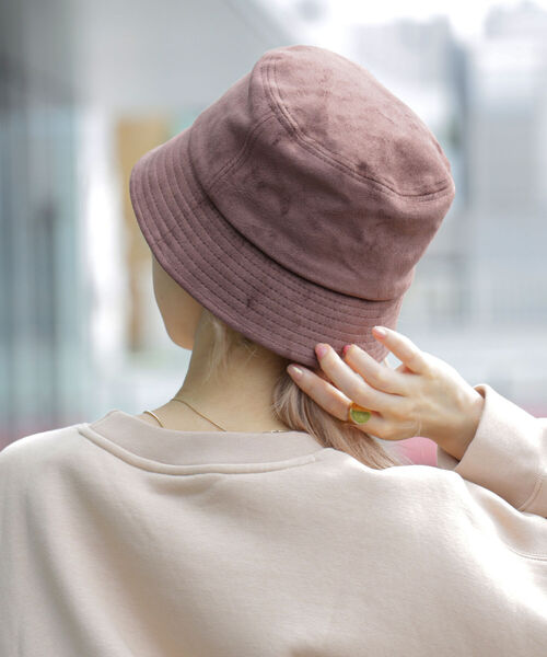 Ray BEAMS(レイビームス)の「Ray BEAMS / フェイク スエード バケット ハット(ハット・レディース・ブラック/ブラウン/ピンク・ONE SIZE)」の8枚目の写真