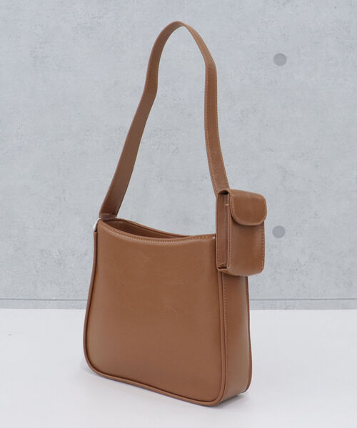 fredy emue（フレディエミュ）の「ワンハンドルポーチ付きスクエアバッグ（ショルダーバッグ・レディース・ブラック系その他/キャメル・FREE）」の10枚目の写真